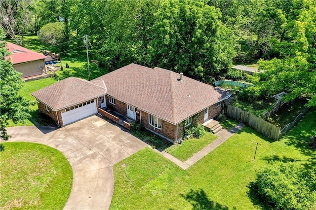 14121 S Haven Rd, Grandview, MO 64030 - aerial view of property and surrounding area