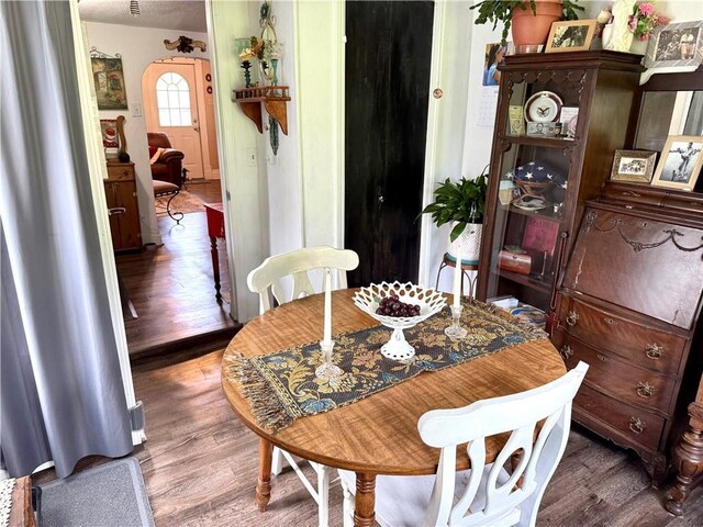 715 Harmon St, Saint Joseph, MO 64504 - dining space featuring wood finished floors