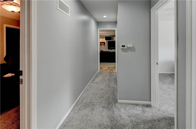 5300 NW 58th Ter, Kansas City, MO 64151 - hall featuring carpet flooring and recessed lighting