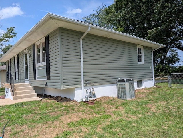 2205 S Owing St, Oak Grove, MO 64075 - view of home's exterior with a cooling unit