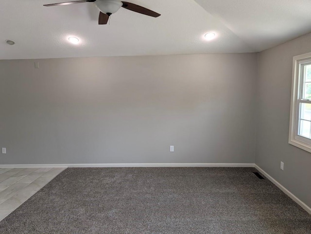 2205 S Owing St, Oak Grove, MO 64075 - spare room featuring a ceiling fan and light carpet