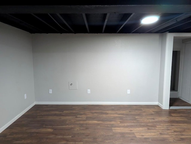 2205 S Owing St, Oak Grove, MO 64075 - finished below grade area featuring wood finished floors and baseboards