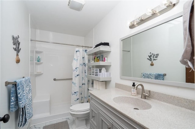 303 W S St, Spring Hill, KS 66083 - bathroom with vanity and a shower with shower curtain