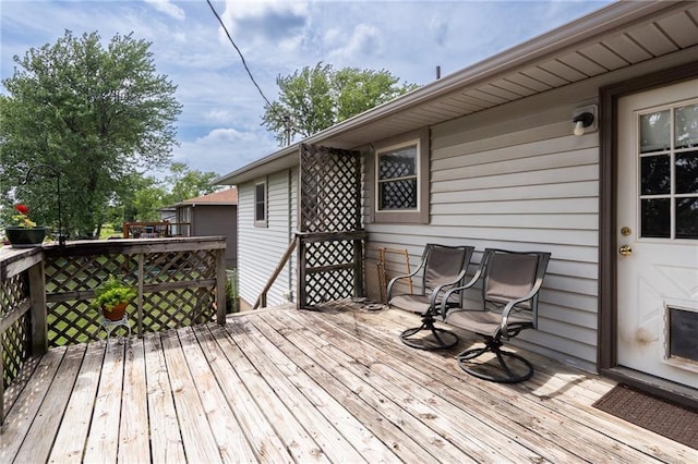 303 W S St, Spring Hill, KS 66083 - view of wooden deck