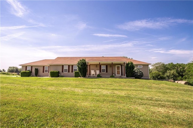 29309 E State Route B, Archie, MO 64725 - ranch-style home with a front yard