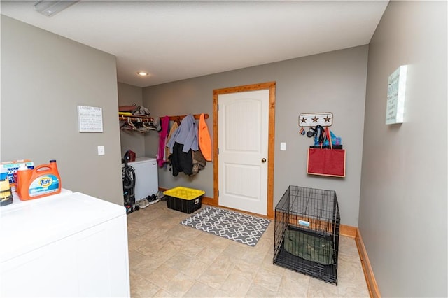 29309 E State Route B, Archie, MO 64725 - laundry room with washer and dryer and recessed lighting
