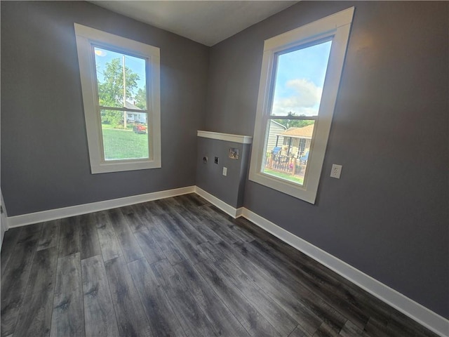 2113 Jefferson St, Lexington, MO 64067 - spare room featuring dark wood-style flooring