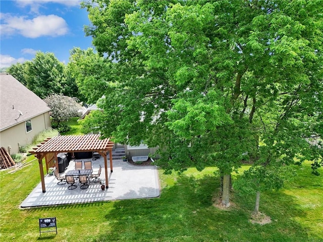 14780 S Glen Eyrie St, Olathe, KS 66061 - view of green lawn featuring a gazebo and a patio