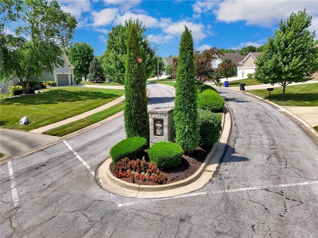 14780 S Glen Eyrie St, Olathe, KS 66061 - view of asphalt road with street lighting, curbs, and a residential view