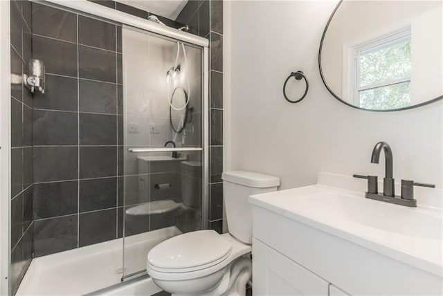1101 SW Kingscross Rd, Blue Springs, MO 64014 - bathroom featuring vanity and a shower stall
