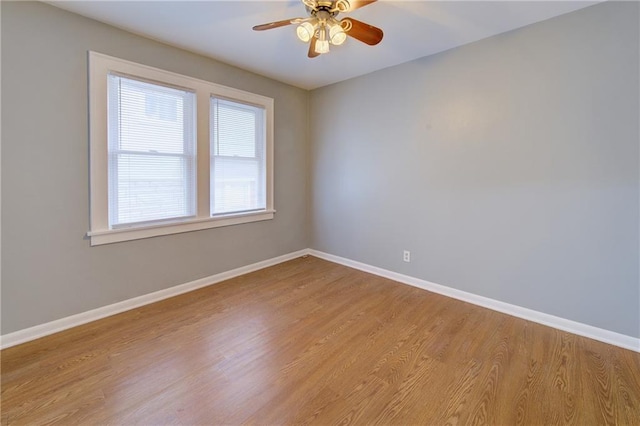 3624 Norledge Ave, Kansas City, MO 64123 - spare room with light wood-type flooring and ceiling fan