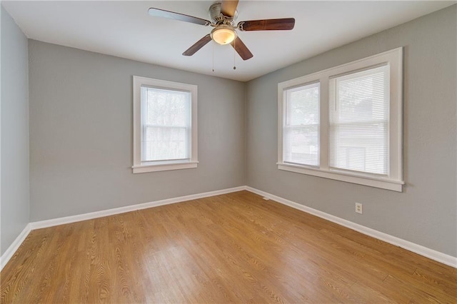 3624 Norledge Ave, Kansas City, MO 64123 - empty room featuring wood finished floors and ceiling fan
