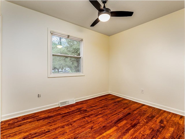 10013 Benson St, Overland Park, KS 66212 - empty room featuring wood finished floors and ceiling fan