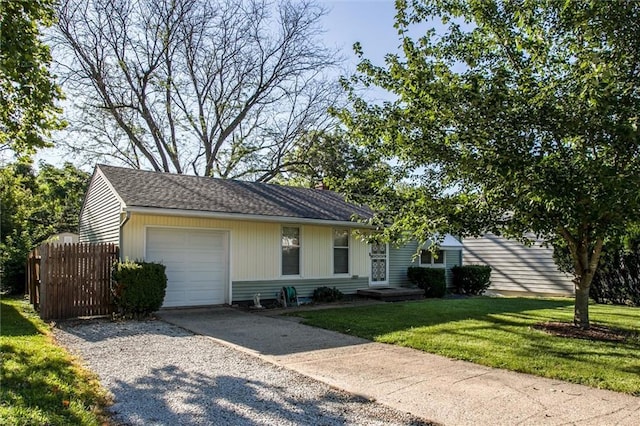 3021 Appleton Ave, Independence, MO 64052 - single story home with a garage and gravel driveway