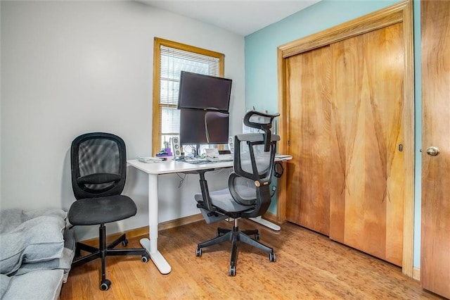 3021 Appleton Ave, Independence, MO 64052 - home office with wood finished floors