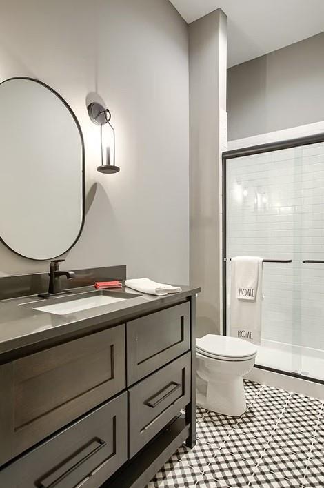 3409 W 187th St, Overland Park, KS 66085 - bathroom with vanity and a shower stall
