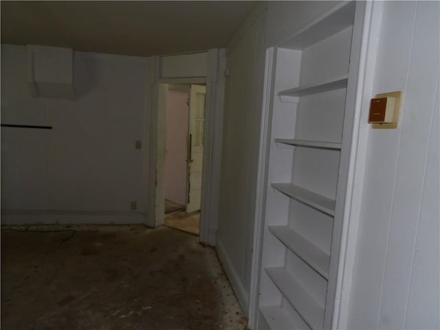 604 S Lexington St, Holden, MO 64040 - hall featuring unfinished concrete flooring