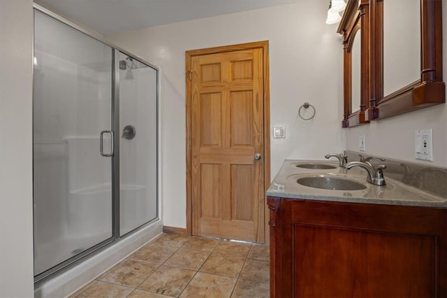 295 E 2300th Rd, Edgerton, KS 66021 - bathroom featuring a stall shower and double vanity