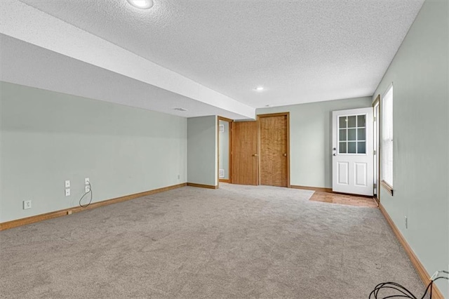 21213 W 51st Ter, Shawnee, KS 66218 - spare room featuring carpet, a textured ceiling, and recessed lighting