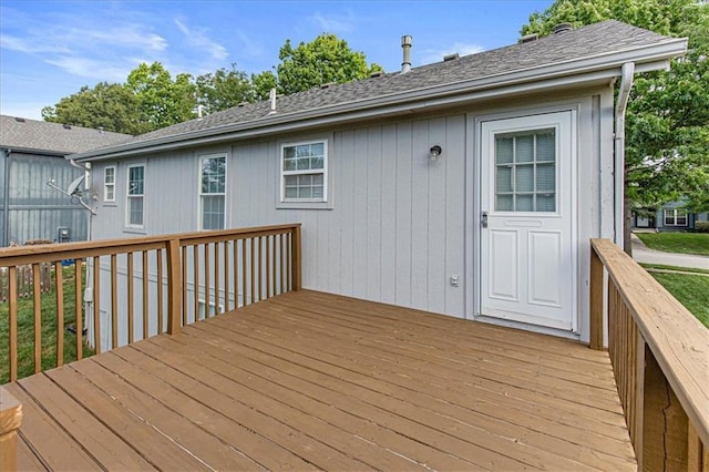 21213 W 51st Ter, Shawnee, KS 66218 - view of wooden deck