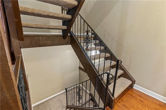27 W Bannister Rd, Kansas City, MO 64114 - stairs with baseboards
