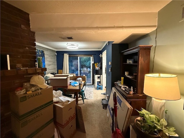 1616 E Elm Ter, Olathe, KS 66062 - carpeted office with a textured ceiling
