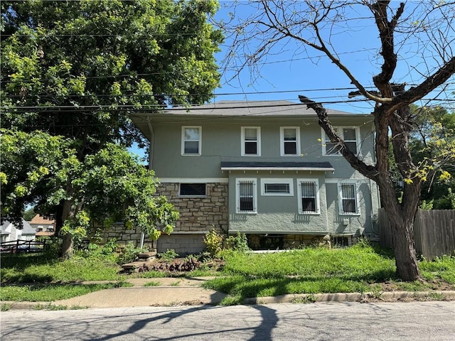5647 Wayne Ave, Kansas City, MO 64110 - view of front of house featuring stone siding