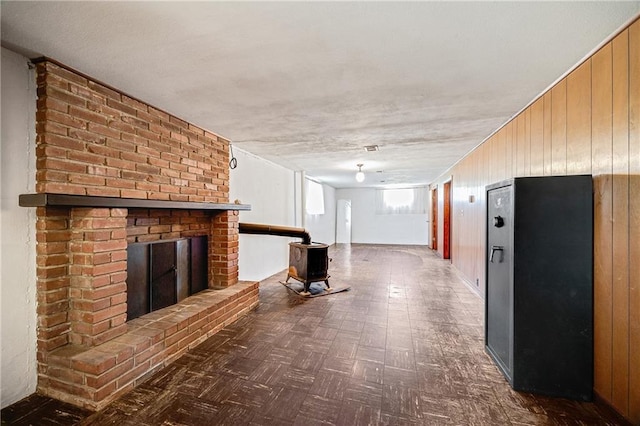 561 SW County Road O, Holden, MO 64040 - corridor with tile patterned floors and wood walls