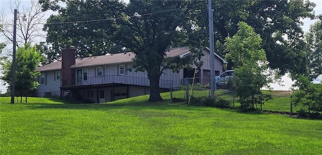 561 SW County Road O, Holden, MO 64040 - view of yard featuring a deck