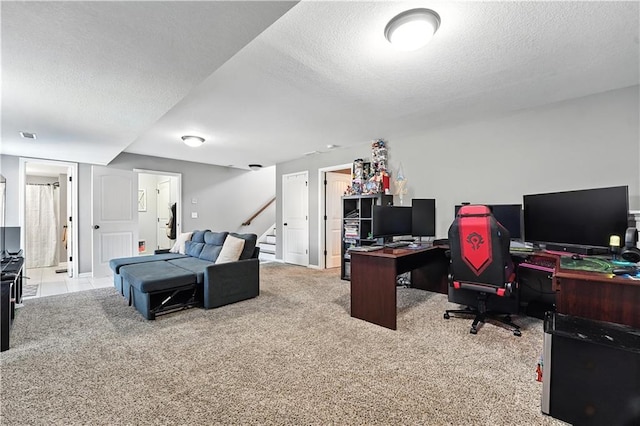 16728 Ruby Way, Basehor, KS 66007 - carpeted office space with a textured ceiling