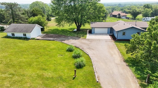 596 E 1732nd Rd, Baldwin City, KS 66006 - aerial view of property and surrounding area