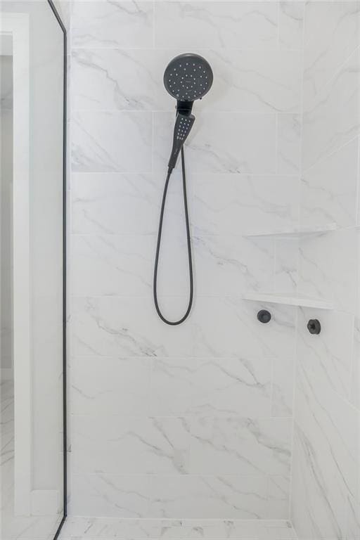 1034 SW Cheshire Dr, Lees Summit, MO 64083 - bathroom view of a marble finish shower