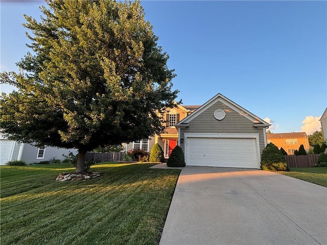 1840 W Fredrickson Cir, Olathe, KS 66061 - view of front facade featuring driveway and a garage
