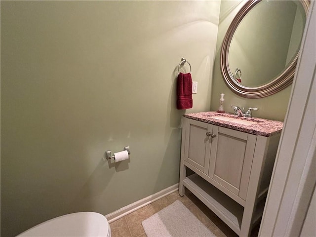 1840 W Fredrickson Cir, Olathe, KS 66061 - half bath featuring vanity and tile patterned flooring