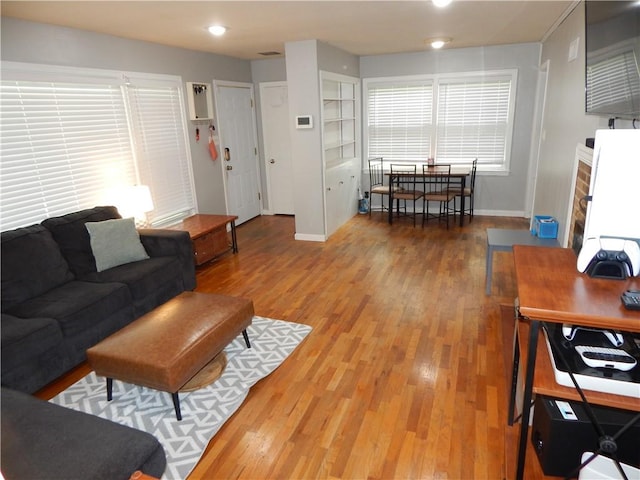 2031 Spruce St, Leavenworth, KS 66048 - living area featuring wood finished floors