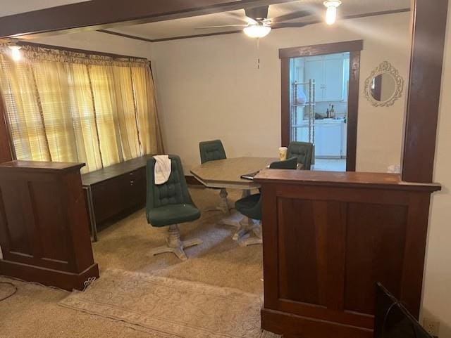 1110 W Main St, Chanute, KS 66720 - office space featuring carpet floors and a ceiling fan
