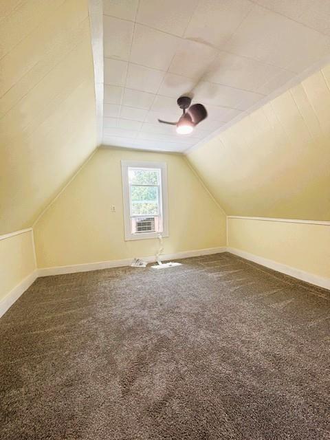 621 N 3rd St, Burlington, KS 66839 - bonus room with carpet, ceiling fan, and vaulted ceiling