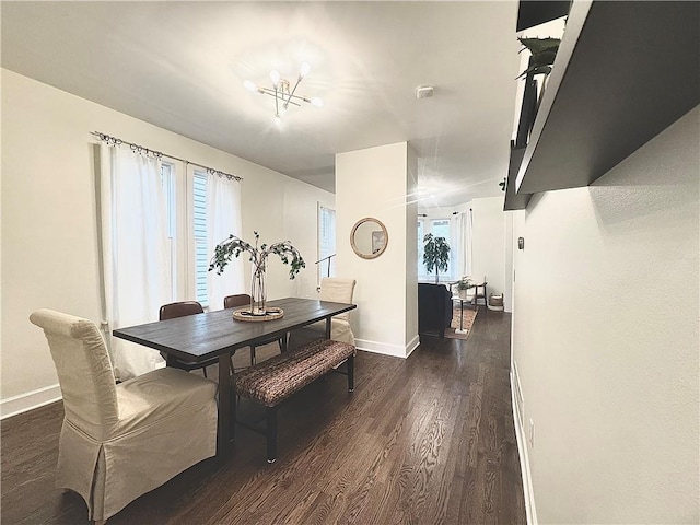 1643 Jefferson St, Kansas City, MO 64108 - dining room featuring dark wood finished floors and baseboards