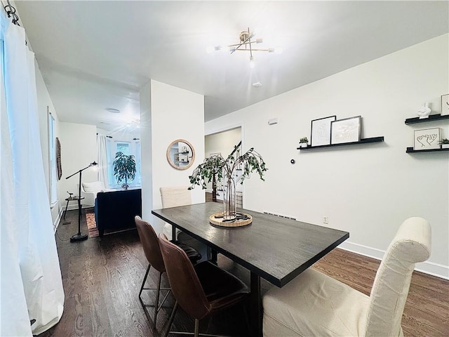 1643 Jefferson St, Kansas City, MO 64108 - dining room with dark wood-type flooring