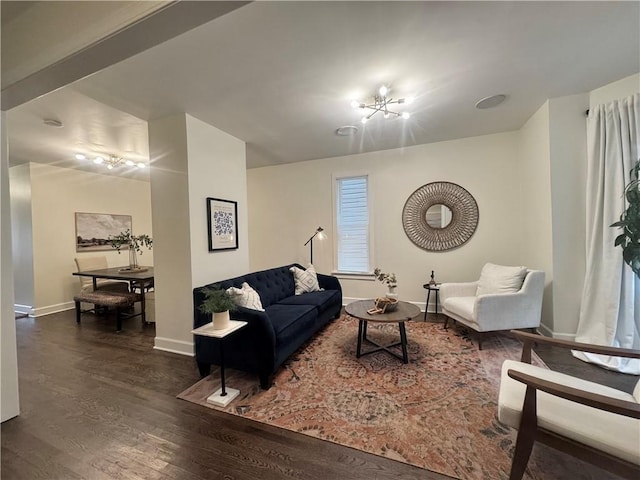 1643 Jefferson St, Kansas City, MO 64108 - living area featuring wood finished floors and baseboards