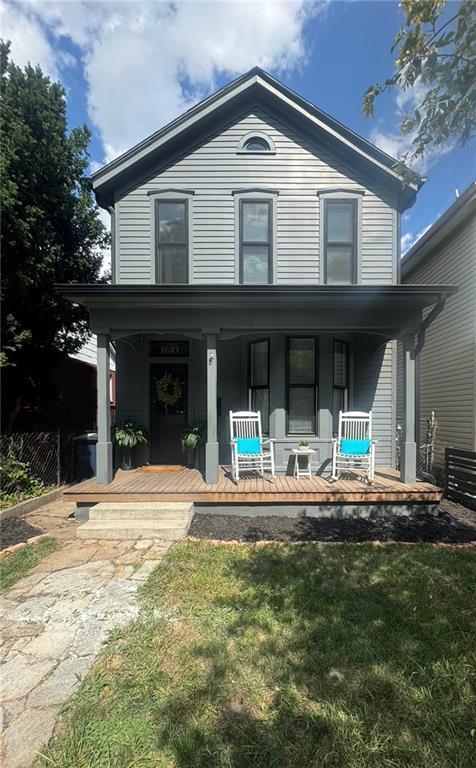 1643 Jefferson St, Kansas City, MO 64108 - view of front of property with covered porch