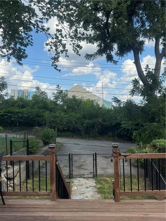 1643 Jefferson St, Kansas City, MO 64108 - wooden deck with a gate