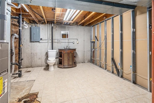 2005 Manor Pl, Blue Springs, MO 64015 - unfinished basement with electric panel
