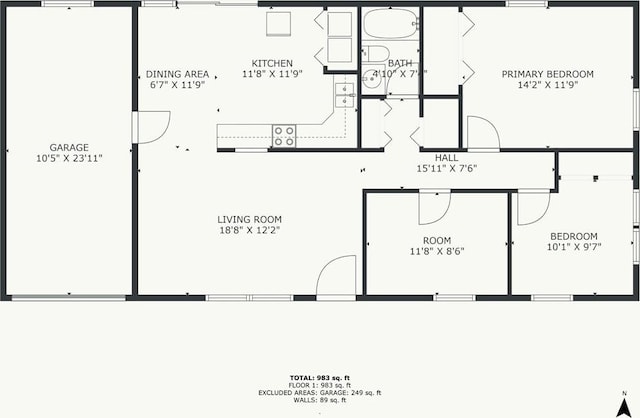 1520 E 18th St, Lawrence, KS 66044 - view of room layout