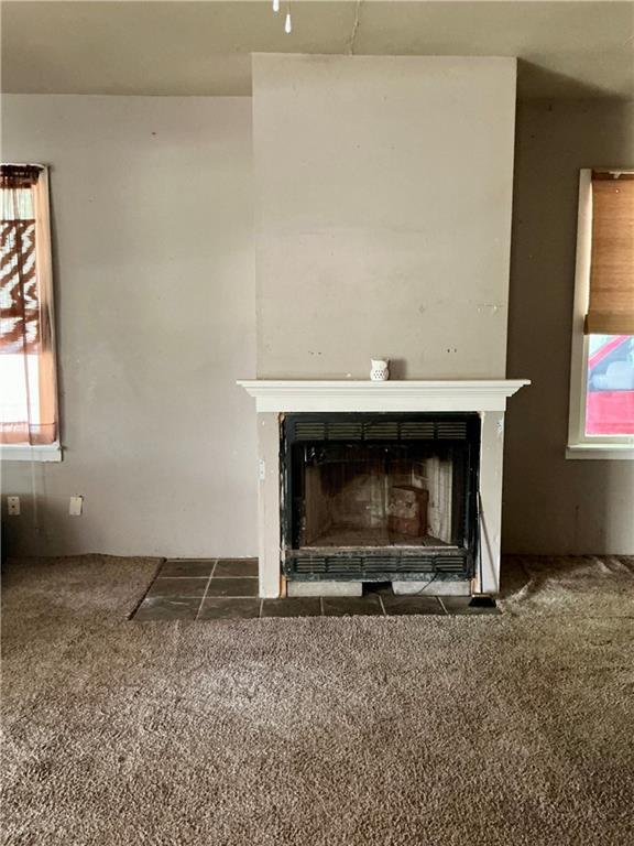 308 S 16th St, Independence, KS 67301 - detailed view of a fireplace and carpet