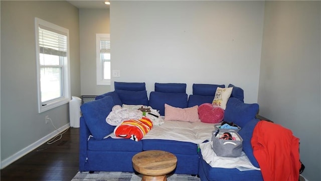 5007 Euclid Ave, Kansas City, MO 64130 - living room with wood finished floors and baseboards