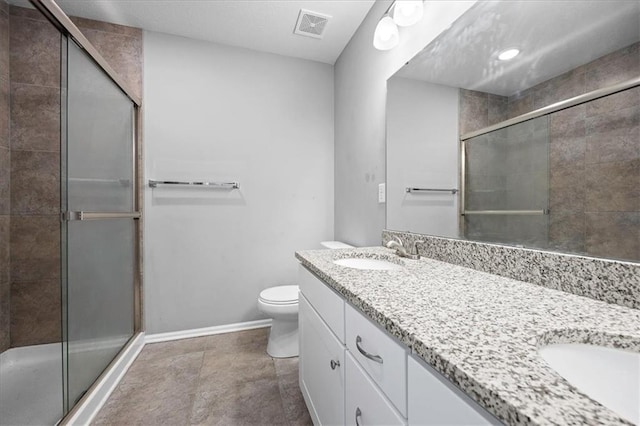 2814 N 100th St, Kansas City, KS 66109 - bathroom with double vanity and a stall shower