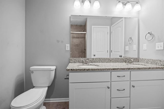 2814 N 100th St, Kansas City, KS 66109 - full bathroom featuring double vanity and tiled shower
