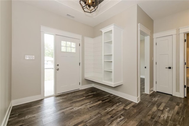 15904 E Cogan Ln, Independence, MO 64050 - foyer with dark wood-type flooring