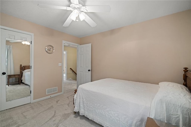 508 Ambersham Dr, Lees Summit, MO 64081 - bedroom with carpet and a ceiling fan